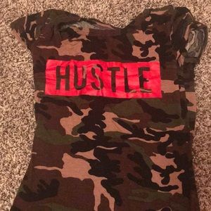 HUSTLE CAMO SHIRT